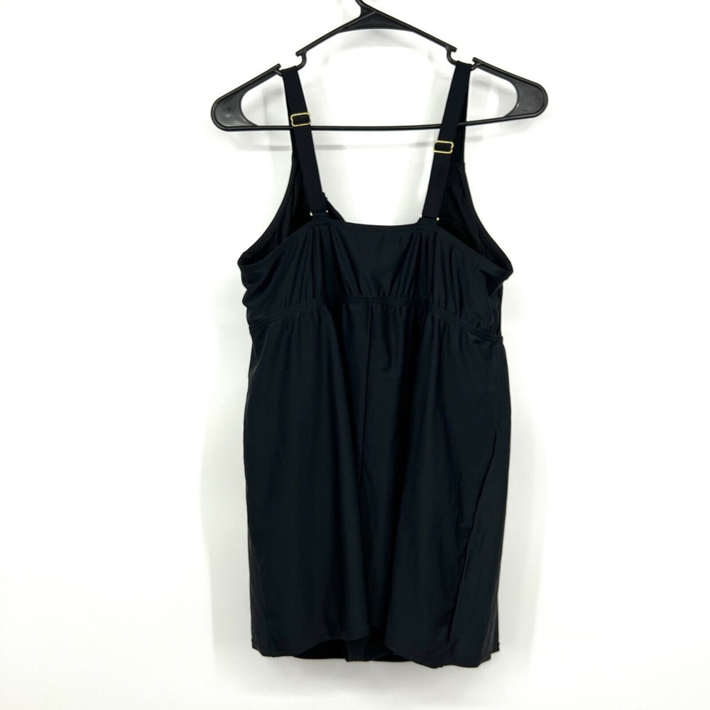 Ava & Viv Swim Dress Black One Piece Built In - Picture 9 of 12